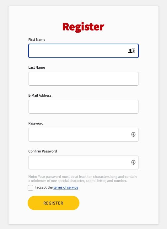 NEP Connect Registration